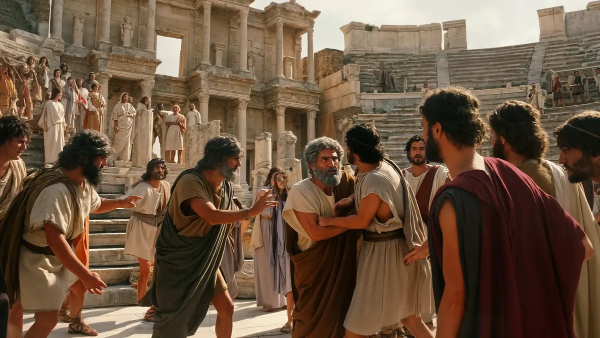 Paul Preaching in Thessalonica